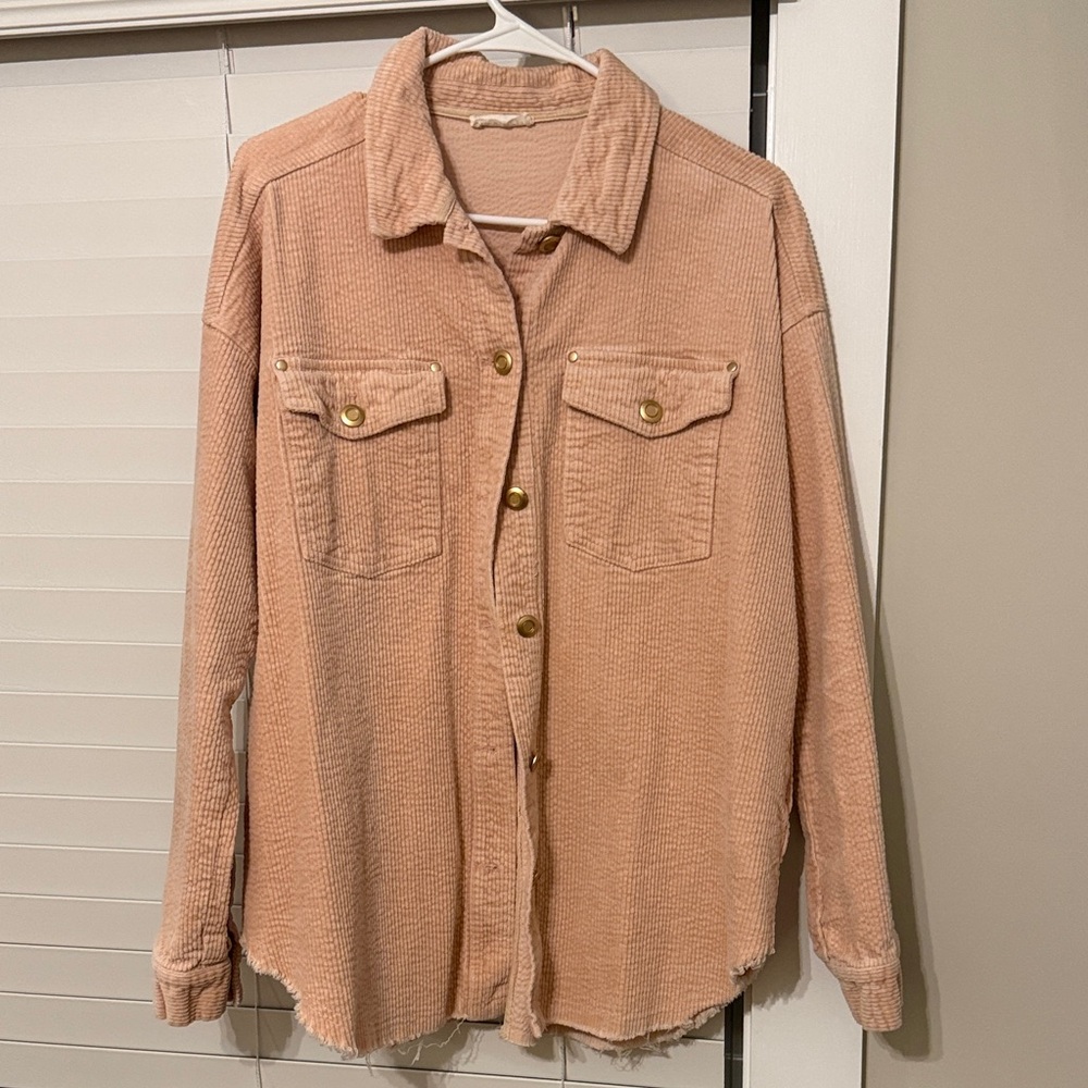 Pink Button-Up Jacket